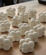 DEEPSEA Mini Bubble Cube,Natural Soywax, Unique Shaped Candle,Minimalist-Home Decor, Housewarming, Baby Shower- Bridal Shower (Large-Bulk Order)(Pack of 8)