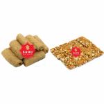 SAHU GAJAK BHANDAR Gajjak Roll and Chikki Combo 750 Gm (400g Gazak Roll and Chikkis 350g)