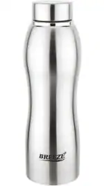 Breeze Silver Steel Water Bottle 1000 ml