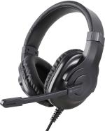 Portronics On The Ear Genesis Over Wired Gaming Headset, Black