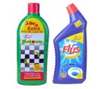MARBOCARE Tile Cleaner | Removes Hardwater Flus Twin Combo Toilet And Floor Now Extra 400Ml Pleasant Lime (2 X 700 Ml)