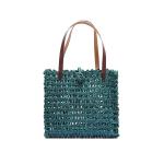 KADAM HAAT Handmade Indigo Sabai Grass Lunch Bag for School and Office (Large)