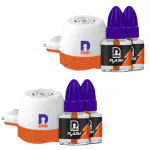 DND Flash Mosquito Repellent Refill| Liquid Vaporiser | 3X Turbo Power | Combo 2 Refills & 1 Machine | Pack of 2