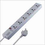 MX 6 Outlet Universal Power Strip Extension Board with Master Fuse for Each Socket (MX-2954_1.5m)