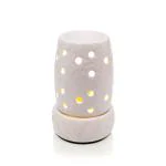 Iris Home fragrances Electric vaporizer - Beige color ceramic pot with 40 watt electric bulb