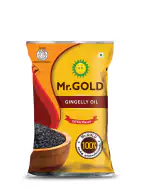 Mr. Gold Cold Pressed Gingelly Oil/Til Oil/Sesame Oil Pouch, 1L