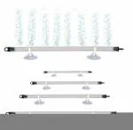 COLOURFUL Fish Tank Dancing Bubble Air Stick/Air Pipe Line/Air Stone Stick for Aquarium (24 Inch)