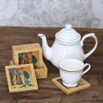 Webelkart Royal Rajasthani Bani Thani Tea/Coffee Coasters (Set of 6)