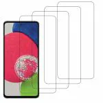 Kite Digital Samsung Galaxy A51/A51 (5G)/M31S/S20FE/A52/A52S (5G) Transparent Tempered Glass Screen Protector with Full Screen Coverage - Except Edges and Installation Kit (Pack of 4)