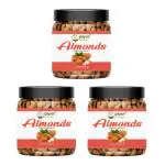 PIYOR Natural Premium Quality California Almonds 450G Badam Combo of 3 Almonds(3X150G)