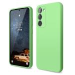 LIRAMARK Liquid Silicone Soft Back Cover Case for Samsung Galaxy S23 Plus 5G (Mint Green)