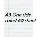 ECLET White A3 One Side Ruled Project Sheets (Pack of 60)