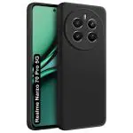 Fashionury Back Cover Case for Realme Narzo 70 Pro 5G | Matte Soft Silicon Flexible | Camera Bump Protection | All Side Shock Proof Rubberised Back Case Cover for Realme Narzo 70 Pro 5G (Black)