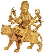 Idol Collections Golden Brass Mother Goddess Durga Idol