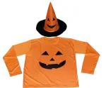 Kaku Fancy Dresses Pumpkin T-Shirt with Orange Hat Fancy Dress Halloween Costume for Kids