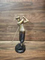 ARTVARKO Decorative Golfer Shot Showpiece Figurine Idol - 9 inch