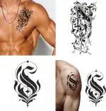 Ordershock Waterproof NS Name Letter Temporary Body Tattoo (Pack of 2)