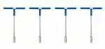 GLOBUS Anti Slip T Spanner Set 8 to 14 mm (Pack of 4)
