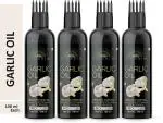 Desi Crew Garlic Oil for Non Sticky Hair 100 ml (pack of 4)