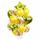 SHANAYA Decoration Rubber Balloon Kit (14 Pieces)