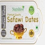 Nutrihive Filled with Health Original Safawi Dates | Kalmi Khajur Safawi Khajoor | safavi dates Saudi Arabia Dry Dates, Wet Dates, Dates (250 g)