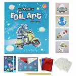Scoobies Foil Art | Space | Magic Transfer Art Kit | Embossed 3D Craft