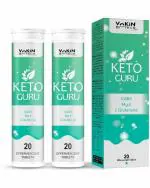 Vokin Biotech Keto Guru Tablets For Weight Loss 20 Capsules (Pack Of 2)