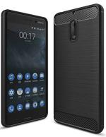 Zapcase Black Rubber Back Cover For Nokia 6 18 x 9.6 x 1.6 cm