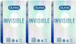 Durex Invisible Super Ultra Thin Condom (3 Packs, 10 Condom Each)