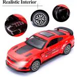 INCLUS SHOP Diecast Metal Model Car 1:32 Scale Mustang GT500 Toy Cars for Kids Sound Light and Pull Back