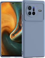 Aviaaz Vivo X80 Grey Silicon Back Cover