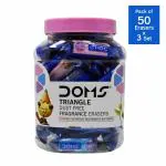 DOMS Triangle Dust Free Fragrance Eraser Jar 50 pcs (Set of 3)