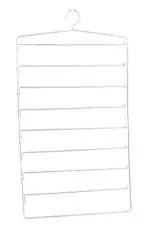 Porpoise 1 Piece Multi Tier Cloth & Bangle Steel Hanger Multipurpose Hanger