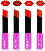 OUR BEAUTY Multicolor Rich Color Matte Lipsticks Set, 14 G (Set Of 4)