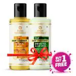 Khadi Organique Honey & Lemon Shampoo And Green Tea Aloevera Conditioner 420ml - Buy 1 Get 1 Free