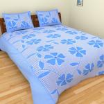Gentech Polycotton 3D Printed Bedsheet [90*90 inch] with 2 Pillow Covers [17*27 inch] for Double Bed