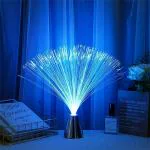 KATHIYAWADI Beautiful Romantic LED Fiber Optic Nightlight Lamp Color Changing USB Optical Fiber Lamp Ice Fiber Lamp with USB Cable - Calming Mood Night Light (multi color)