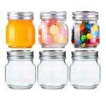 Golden bird International 100 ml Wide Mouth Jar And Container With Air-Tight Metal Silver Lid Multipurpose For for Jam, Honey, Wedding Favors, Shower Favors, Baby Foods, DIY Spice Jars (12)