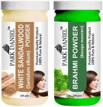 Park Daniel Premium White Sandalwood Powder And Brahmi Powder, 100 G Each (Combo Of 2) |Hair Care|Dandruff Control hair Powder|Healthy Strong Hair Mask