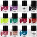 Perpaa Multi-Color Nail Polish (Pack Of 12)