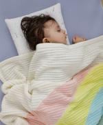Mi Arcus Mini Me Organic Cotton Multi Color Baby Blanket Wrapper for Kids (70cm*90cm)