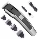 U Smart AT-538 Rechargeable Hair Beard Trimmer for Men 75 Minutes Run Time with T Shape Precision Stainless Steel Sharp Blade Beard Shaver Upto Length 0.5 to 7 mm, Black