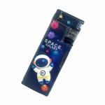 FULLKART Astroanut Squishy Magnetic Double Compartment Pencil Box for Kids Organizer for Kids Girls, Boys Return Gifts Girls Boys Kids (Dark Blue)