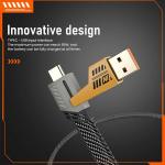 Yash auto electricals High Grade 4 In 1 Metal Alloy Ports Fast Charging & Data Transfer 65W Cable|Super Durable Texture Braided|Supporting Thunderbolt Port,Type C Lightning,Type A Phone &Laptop-Yellow & black