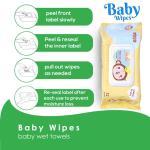 STEPS SOFT N’ SILKY Wet Baby Wipes With Lid, 72 Count (Pack of 7)