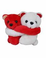 Tickles Polyester Hugging Couple Teddy Bear Soft Lightweight Stuffed Toy 18 cm 3Y and Above