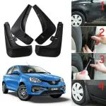 Oshotto Mud Flap (O.E.M Type) Compatible with Toyota ETIOS Liva 2011,2012,2013,2014,2015,2016 (T-I) (Set of 4)