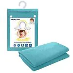 MINIME Baby Quick Dry Sheets for Baby- Medium 100 X 70 cm | 100% Water-Proof, Anti-Dust Mattress & Bed Protector, Sea Green
