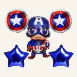 SPECIALYOU.IN Avengers theme foil balloons,Birthday decoration items kit for boys, captain america birthday theme decoration,foil balloons for birthday decoration, theme birthday decoration -5 pcs