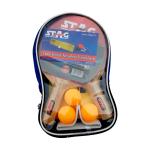 Stag Iconic 1 Star Professional Table Tennis Playset with Orange ABS Balls for Fast Paced Games Anytime, Anywhere
